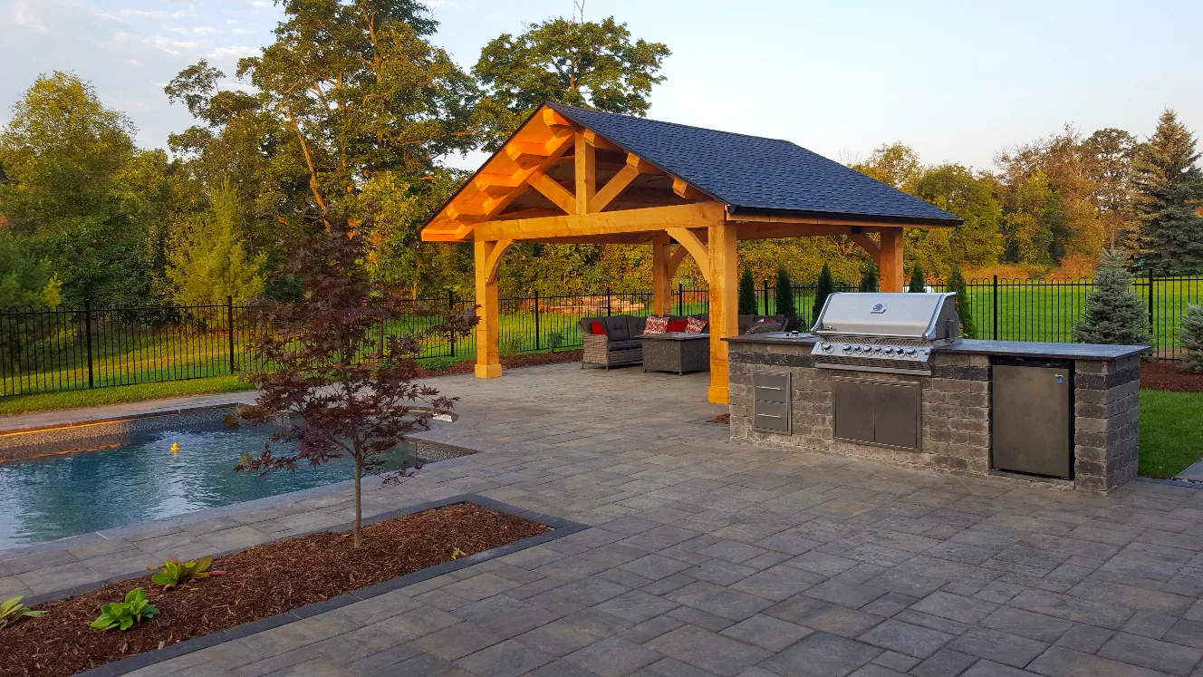 outdoor kitchen