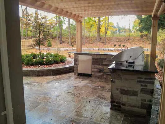 outdoor kitchen